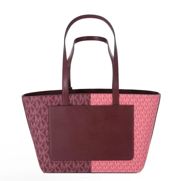 NWT Michael Kors Jet Set Tote Bag Pink Ox Blood Tote Bag